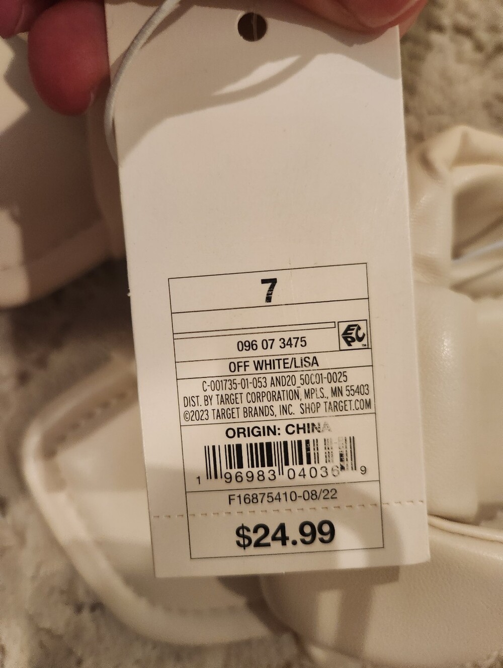 ✨️🥰NWT Women's Lisa Slide Sandals - A New Day Off White Cream - Picture 11 of 12